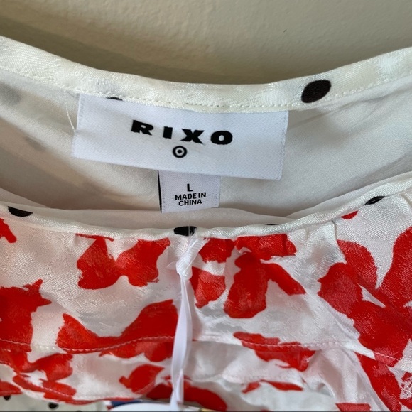 NWT Rixo For Target Polka Dot Spaghetti Strap Maxi Dress - Picture 6 of 8